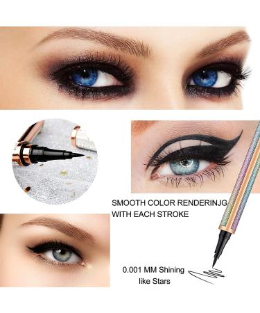 SENANA MARINA 4D Silk Fiber Lash Mascara & Eyeliner Set - Black Liquid Eyeliner Pencil/Waterproof Mascara for Volume and Length - No Clumping - Buy Online on GoSupps.com