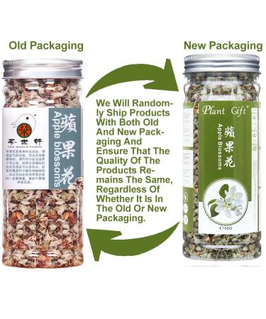 Organic Apple Blossom Flower Tea - Anti-Acne & Freckles | 50g Dried Loose Tea - Buy Online on GoSupps.com