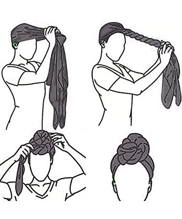 Youme Stretch Jersey Turban Head Wrap for Women - Soft, Breathable Scarf in Black, Navy Blue, Red - Buy Online on GoSupps.com