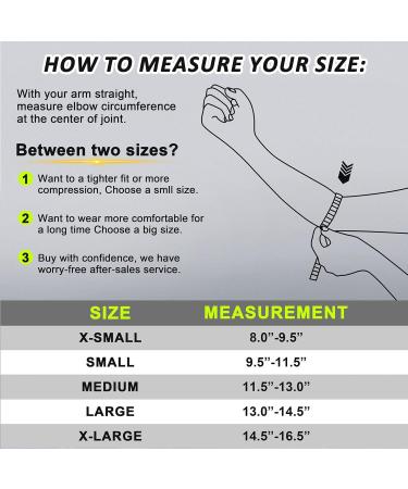 Buy Copper Elbow Brace Compression Sleeve - Pain Relief for Tendonitis Tennis & Golfers Elbow Arthritis Support for Men & Women - Medium Black - Buy Online on GoSupps.com