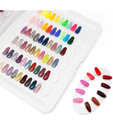 Nail Display Book C9: 120 Gel Nail Polish Samples | Nail Colour Swatch Board for Technicians - No Glue Required - Buy Online on GoSupps.com