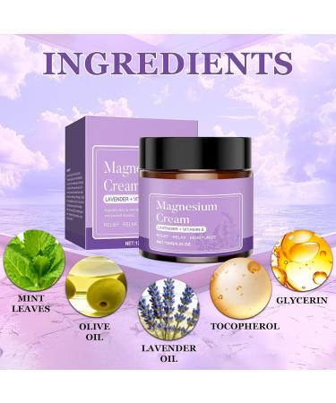 KUNAL 2 PCS Natural Magnesium Cream Nighttime Magnesium Lotion for Pain and Leg Cramps Magnesium Body Butter Relaxing Soothing & Moisturizing for Legs Calves & Feet - Buy Online on GoSupps.com