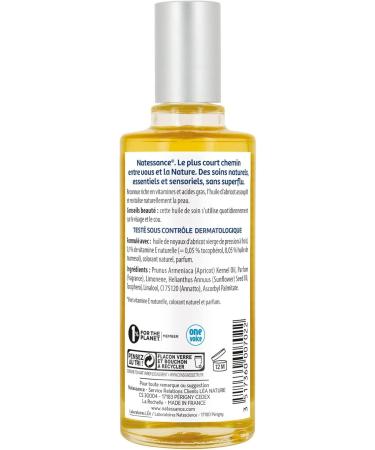 Natessance - Apricot Oil - Revitalizes and softens - Bottle of 50 ml - Buy Online on GoSupps.com