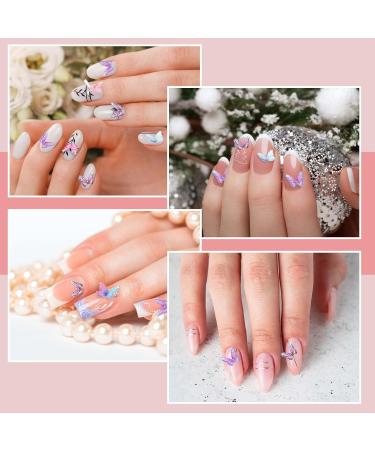 Abeillo 50Pcs Butterfly Nail Charms Micro Resin Butterflies Shape Nail Gems 3D Nail Art Charms Nail Decoration Supplies for Women Girls Manicure - Buy Online on GoSupps.com