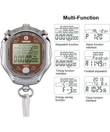 Laopao Stopwatch | 100 Memory Data LCD Digital Timer for Sports Referee & Coach | Ideal for Basketball Football Baseball - Buy Online on GoSupps.com