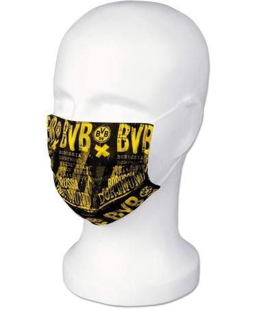 Borussia Dortmund BVB Design Mask 3-Pack - Black | Stylish & Comfortable Face Masks for Fans - Buy Online on GoSupps.com