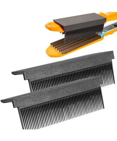 2 PC Flat Lron Combs Attachment Clip  Combs Attachment for Flat Iron  nimble Combs for Flat Iron  Fit Hair Straightening  ladies Diy  Hairdresser Straightening Combs Attachment