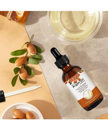 AL'IVER Argan Oil of Morocco - 100% Pure Cold Pressed Organic Oil for Hair Growth, Skin Care & Nails - 2.02 Fl Oz - Buy Online on GoSupps.com
