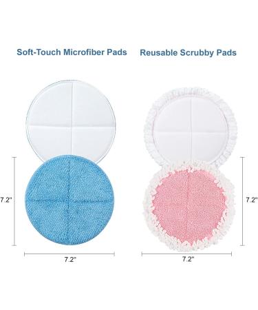 OGORI 4 Pack Replacement Electric Mop Pads - Cleaning & Waxing Pads - 7.28 inch - Buy Online on GoSupps.com