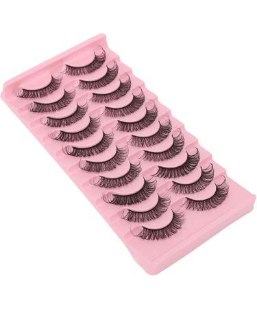 False Eyelashes Set 10 Pairs of 3D Lightweight Wispy Fluffy False Eyelashes Perfect for a Full and Flirty Look Reusable DD Curl Cat Eye Lashes for Stunning Eyes Makeup Cosplay Special Occasions - Buy Online on GoSupps.com