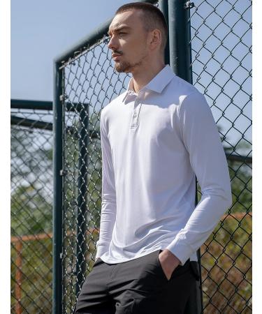 NAVISKIN Men's Polo Shirts | Quick Dry UPF 50 Golf Shirts | Navy, Large | Moisture Wicking, Long & Short Sleeve - Buy Online on GoSupps.com