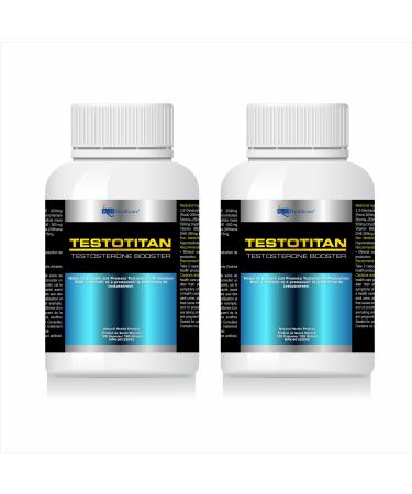 TestoTitan - Testosterone Booster for Men - Estrogen Blocker - Supplement Natural Energy Strength - Muscle Growth - Promotes Fat Loss - Increase Male Performance - 30 day Supply - Supplements - Tongkat Ali DIM Fenugreek Ashwagandha - Libido & Health Suppl
