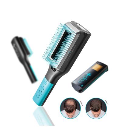 Cap+ by Capillus - Volumizing Keratin Brush & Hair Building Fibers Applicator for Thinning Hair | Instant Concealment & Thickening (Brown - Buy Online on GoSupps.com