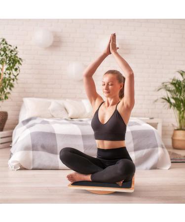 P&BEXC Wooden Balance Board for Core Strength Training - Anti-Slip Roller Board for Office/Home - Buy Online on GoSupps.com