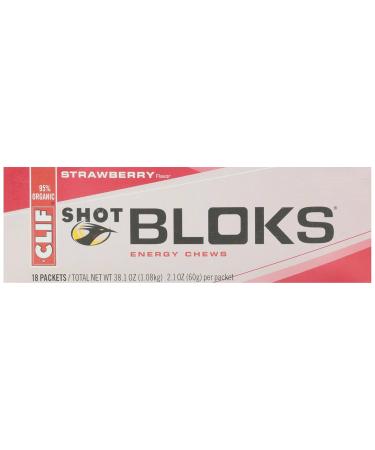 Buy CLIF Shot Bloks Strawberry Organic 2.1oz - Energy Chews for Endurance | Fast International Shipping - Buy Online on GoSupps.com