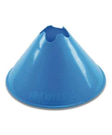 Kwik Goal Jumbo Disc Cones, Pack of 12 Blue