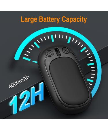BESKAR Rechargeable Hand Warmer 2 Pack - USB Electric Pocket Heater & Powerbank for Outdoor, Golf, Raynauds - Double-Sided Heating, Quick Charge - Black - Buy Online on GoSupps.com