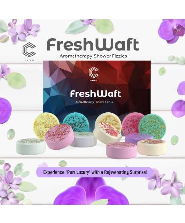 FreshWaft Set of 12 Shower Bombs - Aromatherapy Essential Oils for Home Spa - Shower Steamers Gift Set for Mom and Wife - Buy Online on GoSupps.com