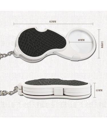 Magnifying Glasses Educational Hobby Magnifiers Mini Folding Hand Magnifier 5 Times Hd Magnifier Led Light Magnifier - Buy Online on GoSupps.com