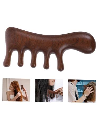 Premium Portable Sandalwood Comb - Wooden Ridge Scalp Massager for Women's Hair Care - Buy Online on GoSupps.com