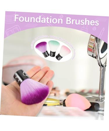 3pcs Blush Brush Loose Powder Nail Makeup Brush Make up Brush Blusher Nail Cleaning Nail Dust Brush Foundation Dense Travel Fiber Wool Powder Brush - Buy Online on GoSupps.com