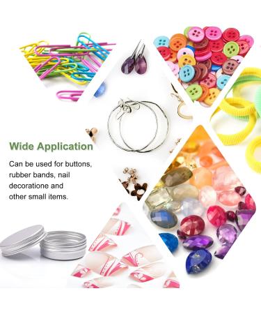Aluminum Empty Jar Set - 30ml Cream Cans (12 pcs) with Spatulas & Stickers for Cosmetics Nail Art & Jewelry - Buy Online on GoSupps.com