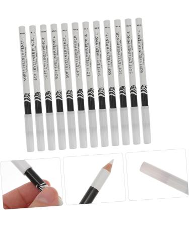 WOONEKY 12pcs Lying Silkworm Eyeliner Glitter Highlighter Eyebrow Pencil Sparkle Highlighters White Wood - Buy Online on GoSupps.com