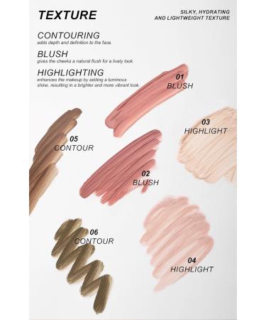  PCC PTYXIS Contour Beauty Stick Liquid Powder Blusher Cream Powder Blusher Contour Pad Applicator Waterproof Natural Powder Blusher Applicator Mature Skin Cream Powder Blusher (#2 12ml) - Buy Online on GoSupps.com