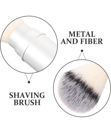 JECOMPRIS Mustache & Foaming Shaving Brush for Men - Portable Silver Razor & Beard Brush for Travel - Buy Online on GoSupps.com