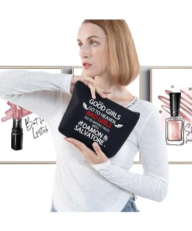 Vampire Inspired Cosmetic Bag - G2tup Bad Girls Mystic Falls Makeup Bag - TVD Series Gift for Fans - Buy Online on GoSupps.com