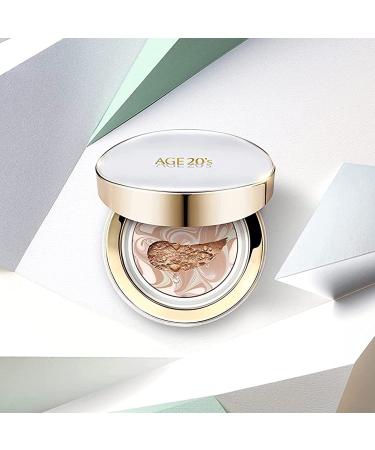 AGE 20's Signature Long Stay Cushion Foundation SPF 50+ Ivory 2-Pack - Sunscreen, Hydrating BB & CC Cream with Natural Coverage - Buy Online on GoSupps.com