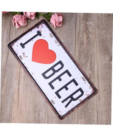LIFKOME Out Door Decor Beer Sign Iron Sign Painting Logo Vintage Signs for Sale Plaque Decorations Outdoor - Buy Online on GoSupps.com