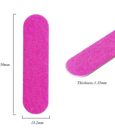 Tyatocepy 300 Pieces Nail Files Double Colour Mini Buffer Sanding 180/240 Disposable Manicure Tools - Buy Online on GoSupps.com