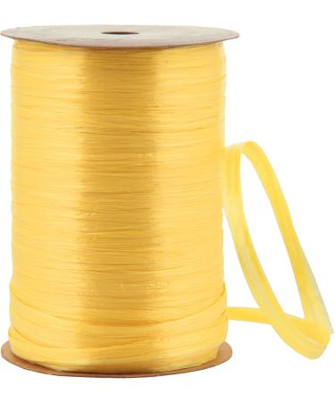 Berwick Offray Daffodil Yellow Pearlized Raffia Ribbon 1/4'' - 100 Yards - Buy Online on GoSupps.com