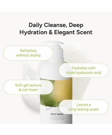 BANANAL Korean Body Wash with Hyaluronic Acid & Aloe Hydrating Moisturizing Cleanser for All Skin Infused with Natural Extracts Paraben & Silicone-Free Citrus Floral 500ml / 16.9 fl oz - Buy Online on GoSupps.com