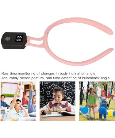 Posture Reminder Silicone Posture Corrector with Angle Detection for Adults Outside (Pink) - Buy Online on GoSupps.com