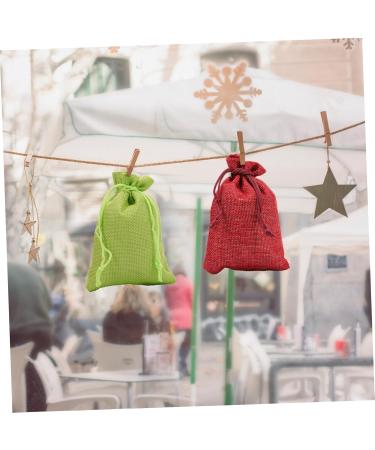 COLLBATH Christmas Drawstring Bag Christmas Advent Calendar Bag 24 Days Countdown Calendar Candy Bags Linen - Buy Online on GoSupps.com