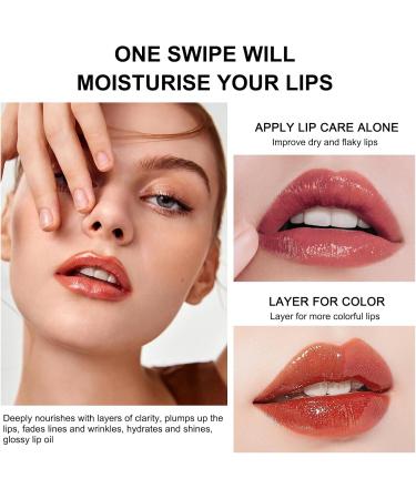 AKOFIC 6 Pcs Moisturizing Lip Gloss Fruity Lip Gloss Long Lasting Aqueous Plumping Colored Lip Oil Moisturizing Lip Gloss Set for Women and Girls Lip Care - Buy Online on GoSupps.com