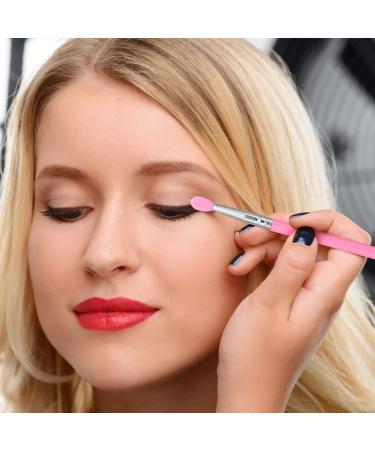 FOMIYES 6pcs Silicone Makeup Brush Set Lip Gloss Eyebrow and Lip Brush Applicators for Women Miss Pink 13x0.5cm - Buy Online on GoSupps.com