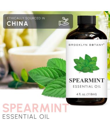 Brooklyn Botany Spearmint & Lavender Essential Oils 4 Fl Oz (Pack of 2) 100% Pure & Natural Calming & Fresh Aromatherapy Blend - Buy Online on GoSupps.com