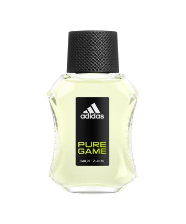 adidas Pure Game Eau de Toilette 1.7 fl oz (Pack of 1) Notes of Grapefruit Lavender and Sandalwood Men's Fragrance Long Lasting Sporty Fragrance Travel Size 1.7 Fl Oz (Pack of 1) Eau De Toilette