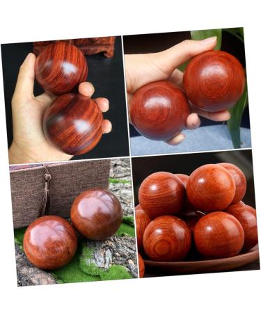 Fomiyes Solid Wood Massage Balls - Hand Roller for Blood Circulation & Relaxation | 2-Pack Leisure Balls - Buy Online on GoSupps.com