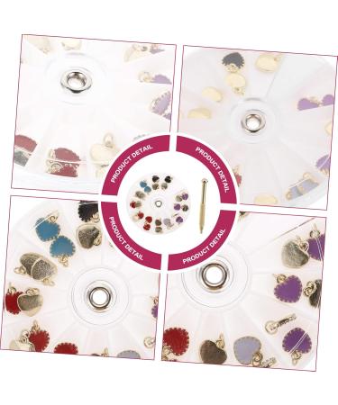 Healeved 5 Sets Nail Pendant 3D Nail Art Decal Nail Rhinestones Nail Art Jewelry Nail Tools False Nails Gems for Nails Gemstones for Nails Glitter Nail Stud Alloy Accessories Manicure - Buy Online on GoSupps.com