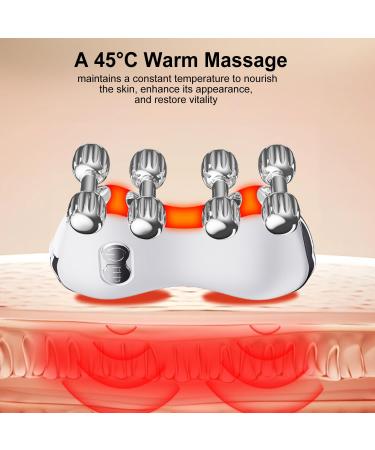 Electric Gua Sha Facial Tools Heated Gua Sha Tools with 5 LED Lights Red Light Face Massager Vibration Device 8 Metal Roller for Face Back Leg and Body big - Buy Online on GoSupps.com