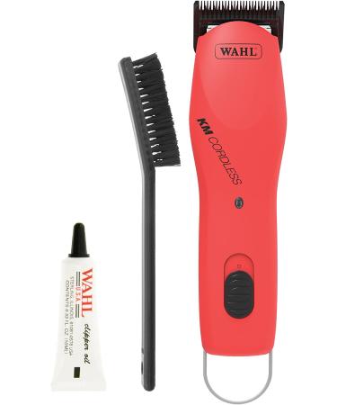 Wahl Professional Animal KM Cordless 2-Speed Clipper Kit for Pet, Dog, and Horse - Poppy - Buy Online on GoSupps.com