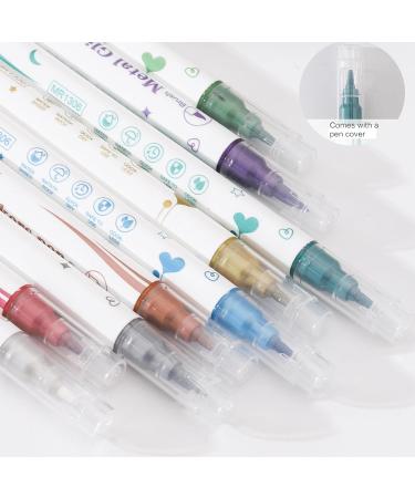 10Pcs Nail Pen Nail Art Pen Waterproof Pen Quick Dry Nail Art Painting Pen Abstract Lines Pen Metallic Nail Drawing Pen 3D Nail Art Set Nail Accessories Set - Buy Online on GoSupps.com