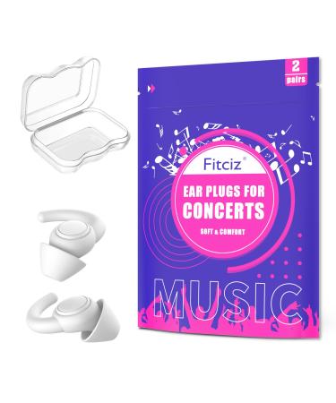 Fitciz Concert Ear Plugs for Music High Fidelity Ear Plugs for Musician Noise Reduction Hearing Protection Festival DJ s Drummers Concert earplugs