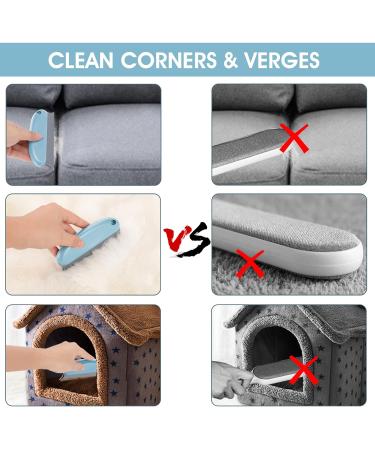 Cobee Animal Hair Remover Brush - Best Dog & Cat Hair Removal Tool for Couch Furniture & Carpet - Rubber Lint Remover (Light Blue) - Buy Online on GoSupps.com