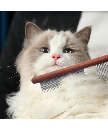 Scalp Comb for Dandruff Removal Stainless Steel Dandruff Removal Comb Dog Flea Comb | Lice Brush Comb with Wood Handle Fine Tooth Dandruff Remover for Home Shops - Buy Online on GoSupps.com