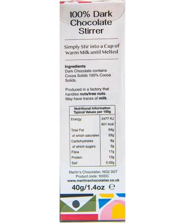 Martin's Chocolatier 100% Dark Chocolate Stirrers Set of 2 | Hot Chocolate Spoons with Marshmallows | Flavored Chocolate Dri - Buy Online on GoSupps.com
